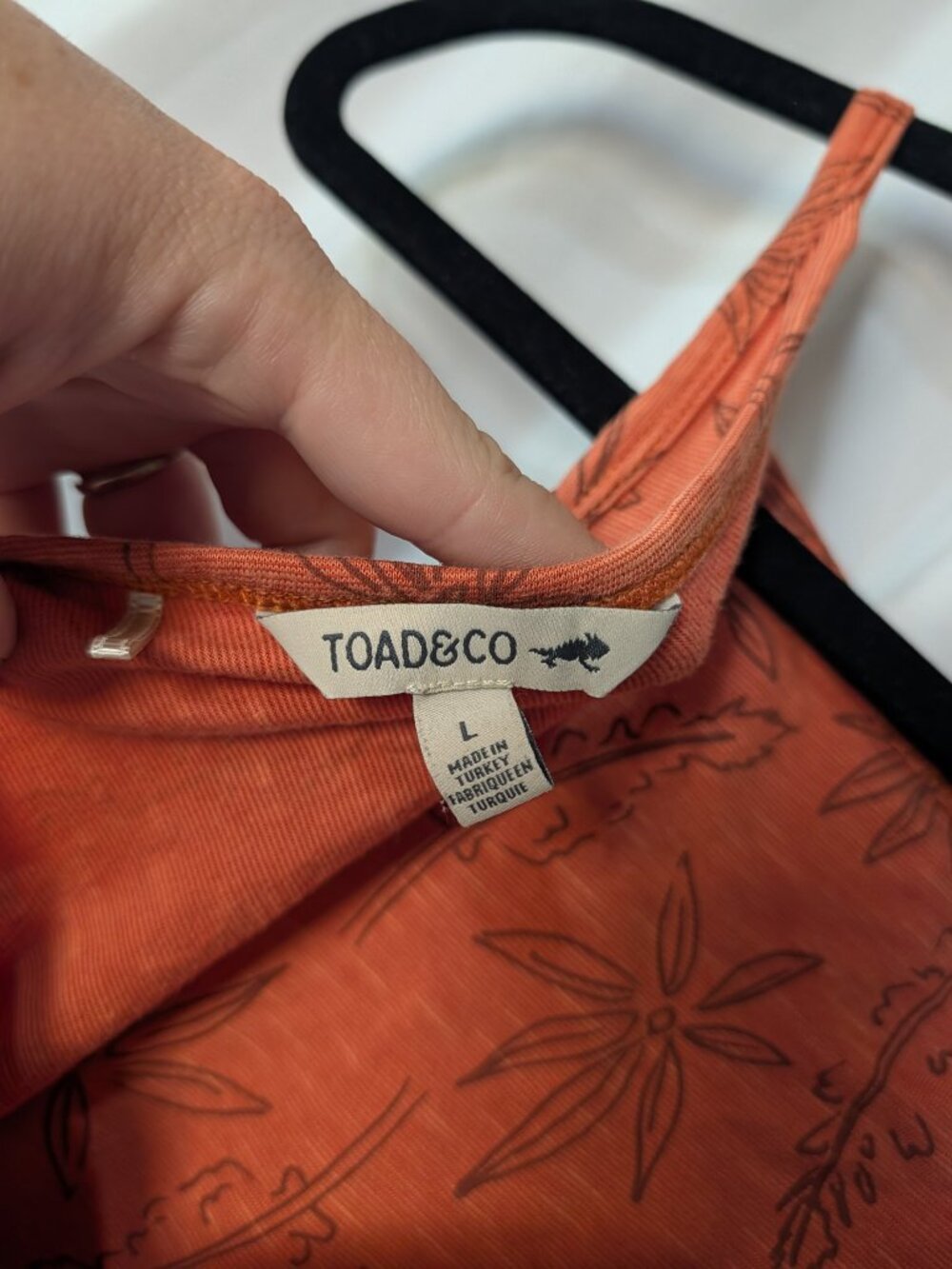 Toad&Co Samba Corfu Dress Rust Terracotta Floral Pocket Womens Large L - Picture 5 of 9